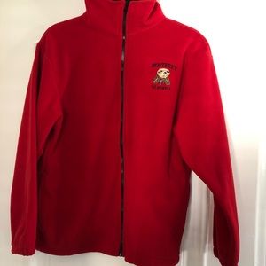 Red Fleece Zip Up